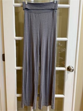 Thought Yoga Pants Fold Over Waist Made from Hemp Organic Cotton Flare Bottoms